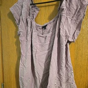 Torrid dusty lavender dropped sleeve blouse